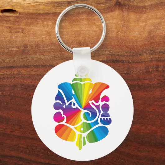 Ganesha Rainbow Design Schlüsselanhänger (Vorderseite)