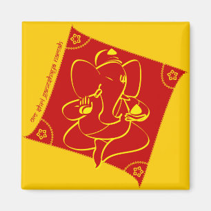 Ganesha Red Magnet