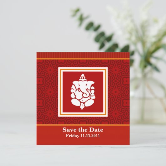 Ganesha Save the Date (Stehend Vorderseite)