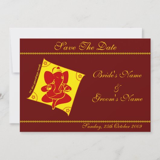 Ganesha Save the Date (Vorderseite)