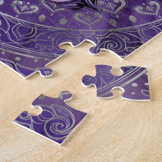 Ganesha - Silber und Purpur Puzzle (Seite)