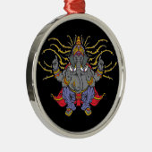 Ganesha Silbernes Ornament (Rechts)