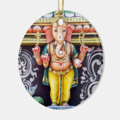 Ganesha-Statue Keramik Ornament (Links)