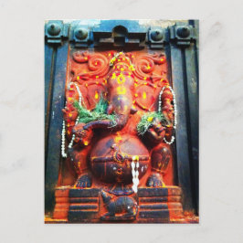 Ganesha-Statue Postkarte