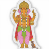 Ganesha Stickers & Keyring Combo Aufkleber (Vorderseite)