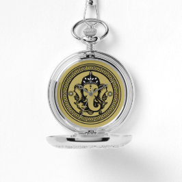 Ganesha Themed Hindu Art Print Armbanduhr