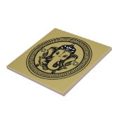 Ganesha Themed Hindu Art Print Fliese (Seite)