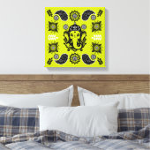 Ganesha Themed Hindu Art Print Leinwanddruck (Insitu (Schlafzimmer))