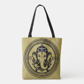Ganesha Themed Hindu Art Print Tasche (Rückseite)