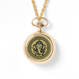 Ganesha-Themen-Hindu-Kunst drucken Armbanduhr
