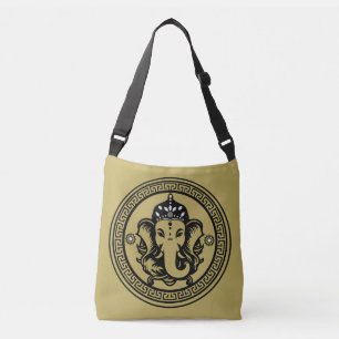 Ganesha-Themen-Hindu-Kunstprint Tragetaschen Mit Langen Trägern