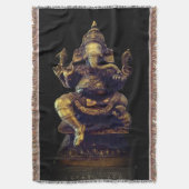 Ganesha Throw Blanket Decke (Vorderseite Vertikal)