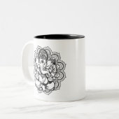 Ganesha Two-Tone-Kaffee-Tasse Zweifarbige Tasse (Vorderseite Links)
