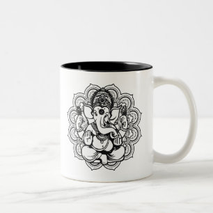 Ganesha Two-Tone-Kaffee-Tasse Zweifarbige Tasse
