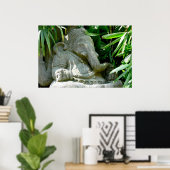 Ganesha unter Foliage Poster (Heimbüro)