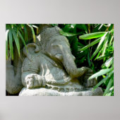 Ganesha unter Foliage Poster (Vorne)