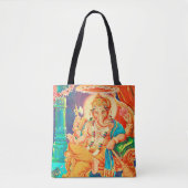 Ganesha Vintag Spirituelle Yoga Tote Tasche (Vorderseite)