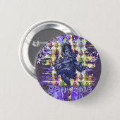 GANESHA | violetter Spritzer Button (Vorne & Hinten)