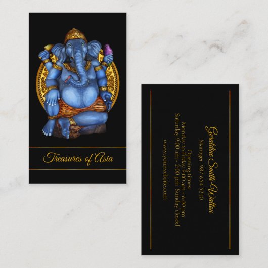 Ganesha Visitenkarte (Vorne/Hinten)