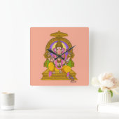 Ganesha Wall Clock Quadratische Wanduhr (Zuhause)