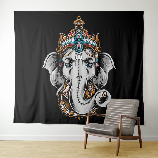 Ganesha Wandteppich (Beispiel (Horizontal))