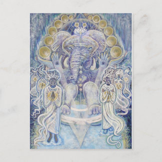 Ganesha Wealth Segen Postkarte