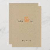 Ganesha Wedding Einladung (Vorne/Hinten)