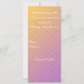 Ganesha Wedding Einladung: Himbeere Einladung (Rückseite)