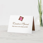 Ganesha Wedding Einladung Schokolade Pink (Rückseite)