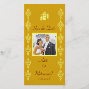 Ganesha Wedding Save the Date Foto Cards
