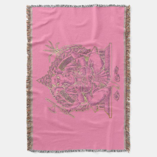 GANESHA - Werftblanket Decke (Vorderseite Vertikal)