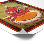 Ganesha will seinen Lotus wegwerfen Poster (Ecke)