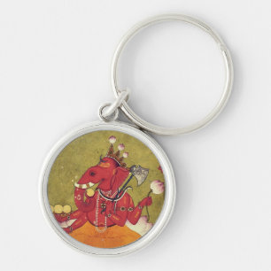 Ganesha will seinen Lotus wegwerfen Schlüsselanhänger