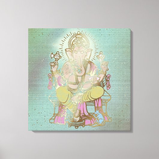 GANESHA - Wrapped Canvas Leinwanddruck (Vorderseite)