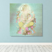 GANESHA - Wrapped Canvas Leinwanddruck (Insitu (Holzboden))