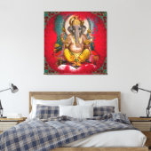 GANESHA - Wrapped Canvas Leinwanddruck (Insitu (Schlafzimmer))