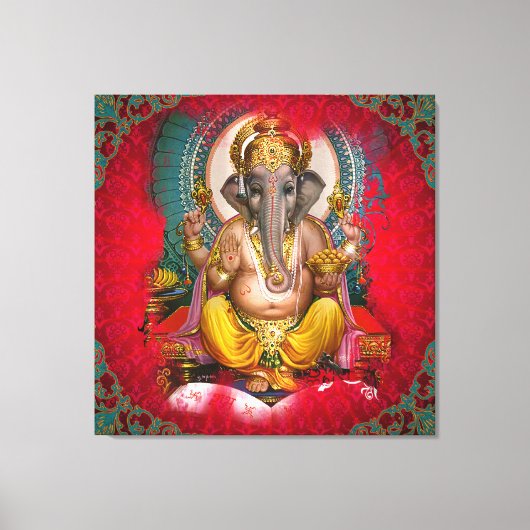 GANESHA - Wrapped Canvas Leinwanddruck (Vorderseite)