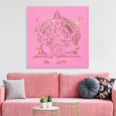 GANESHA - Wrapped Canvas Leinwanddruck (Insitu (Wohnzimmer))