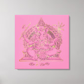 GANESHA - Wrapped Canvas Leinwanddruck (Vorderseite)