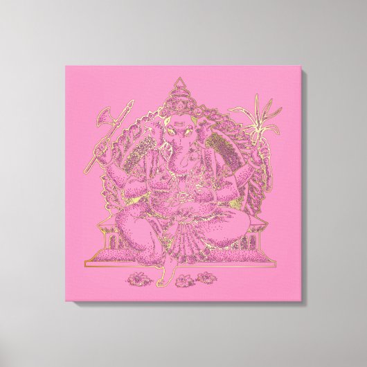 GANESHA - Wrapped Canvas Leinwanddruck (Vorderseite)