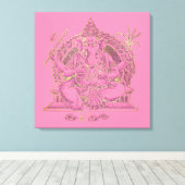 GANESHA - Wrapped Canvas Leinwanddruck (Insitu (Holzboden))