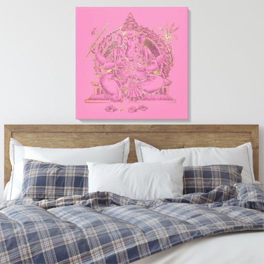 GANESHA - Wrapped Canvas Leinwanddruck (Insitu (Schlafzimmer))