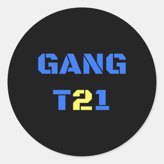 Gang 21 Women Down Syndrome Awareness Runder Aufkleber (Vorderseite)