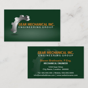 Gang 3D mechanisch Visitenkarte