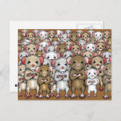 Gang-Bündel von Ratten Postkarte (Vorne/Hinten)