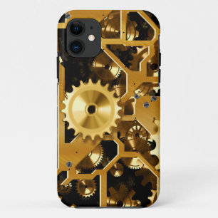 Gang-Golduhr-Schmutz Steampunk Büro-Schicksal iPhone 11 Hülle