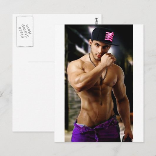 Gang Hunk Postkarte (Vorne/Hinten)