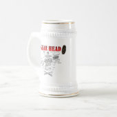 GANG-KOPF BIERGLAS (Vorderseite Links)