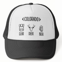 Gang, Rotwild, Bier-Colorado-Fernlastfahrer-Hut