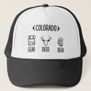 Gang, Rotwild, Bier-Colorado-Fernlastfahrer-Hut Truckerkappe